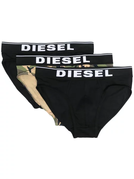 Zestaw majtek Diesel z logo czarny