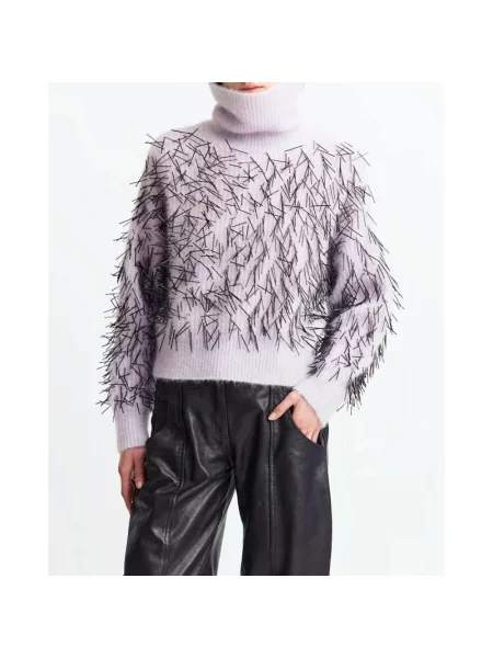 Sweter 16arlington wełniany fioletowy