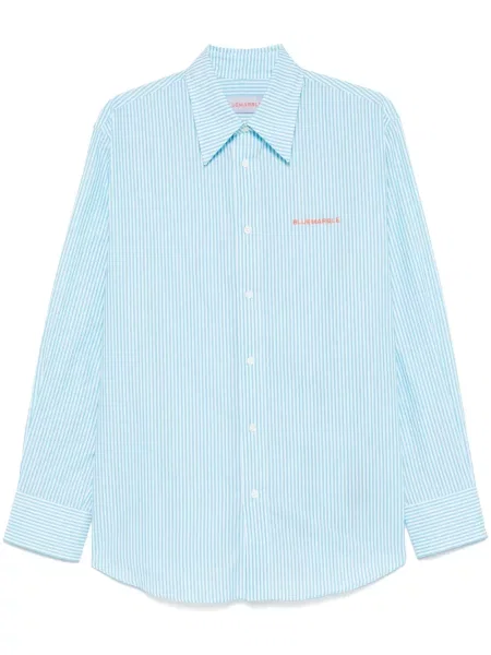 Pruhovaná poplínová košile Bluemarble modrá