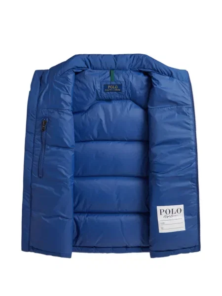 Dětska péřová vesta Polo Ralph Lauren modrá