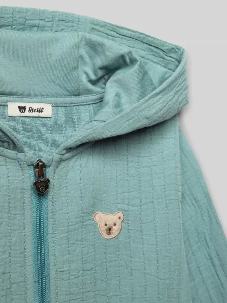 Bluza rozpinana z naszywką z logo Steiff