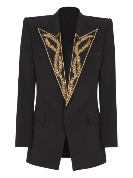 Sacou Balmain cu broderie negru