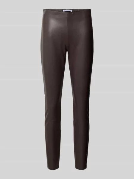 Spodnie o kroju skinny fit z imitacji skóry model ‘RESA’ Raffaello Rossi