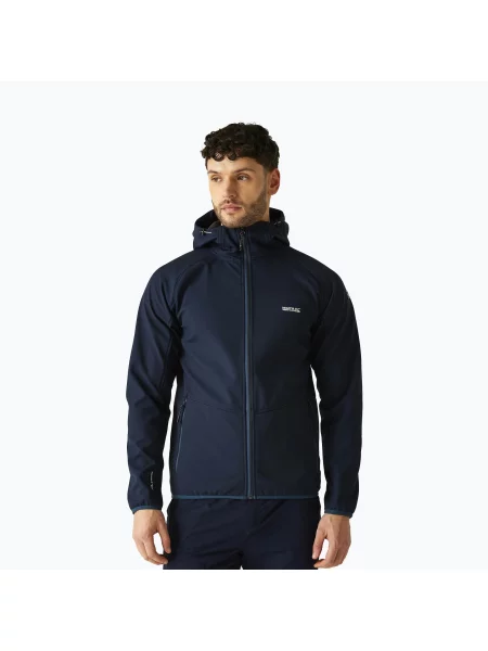 Geacă softshell pentru bărbați REGATTA Arec III navy/moonlight denim albastru închis