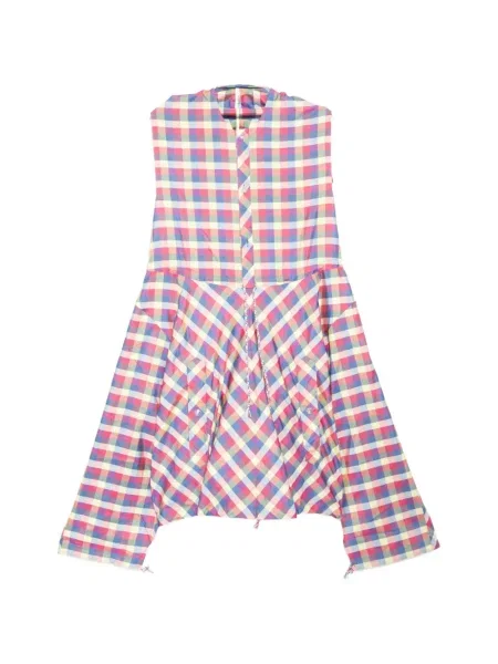 Rochie midi Penultimate în carouri până la genunchi de costum roșu