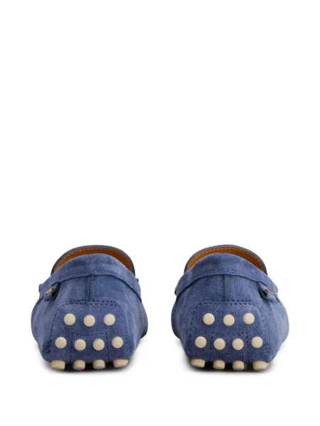 Pantofi loafer Tod's din piele de căprioară albastru