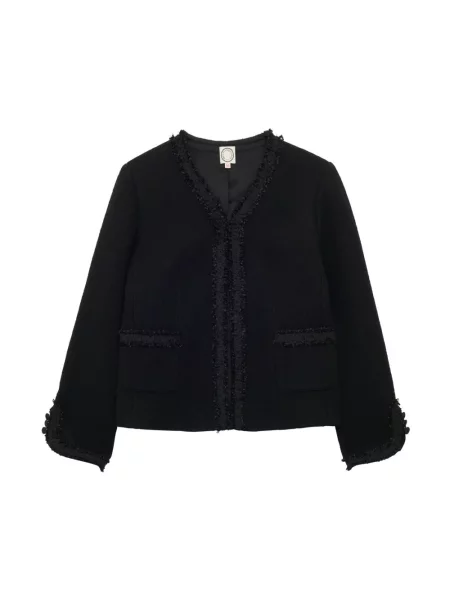 Kurtka Ines De La Fressange Paris wełniana czarna