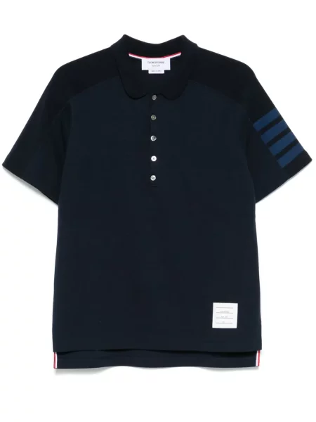 Polo Thom Browne cu dungi albastru