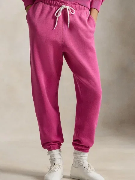 Legginsy Polo Ralph Lauren zwężane różowe