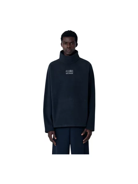Bluza Mm6 Maison Margiela z logo czarna