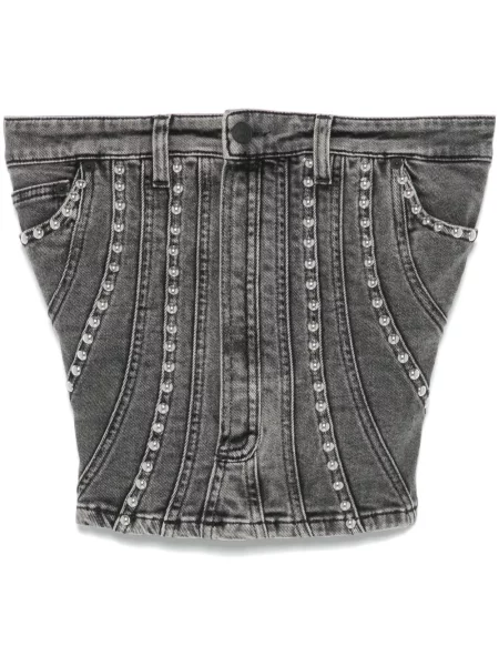 Сутиен Mugler с шипове черно