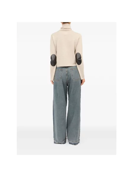 Maison Margiela sweter wełniany beżowy