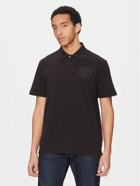 Just Cavalli Tricou polo negru