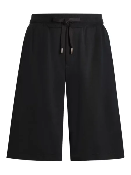 Pantaloni scurți Dolce & Gabbana cu autograf negru