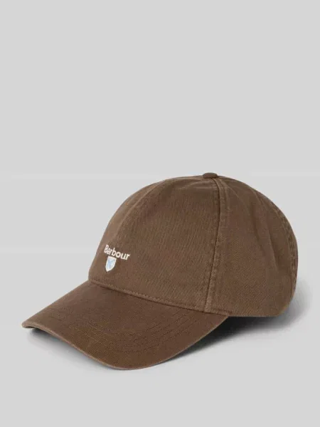 Barbour czapka z daszkiem zielony z aplikacją oliwkowa