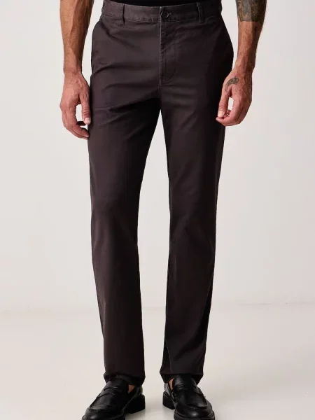 Armani Exchange pantaloni chinos pentru bărbați din cu gri
