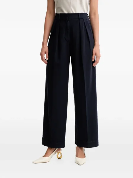 Pantaloni Forte_forte plisate albastru