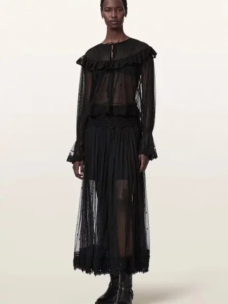 Блузка Allsaints с рюшами