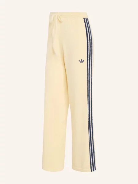 Adidas Originals Pletené Kalhoty Knit Firebird režná / tmavě modrá
