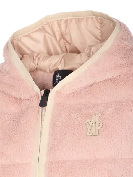 Pulover Moncler Grenoble cu glugă roz