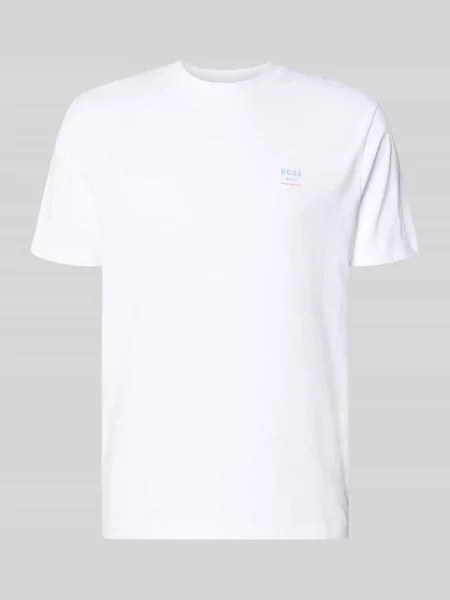 T-shirt o kroju regular fit z czystej bawełny model TE_GROOVE' Boss Orange biała