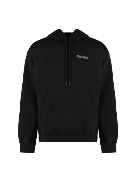 Bluza z kapturem Marcelo Burlon z kapturem z nadrukiem czarna