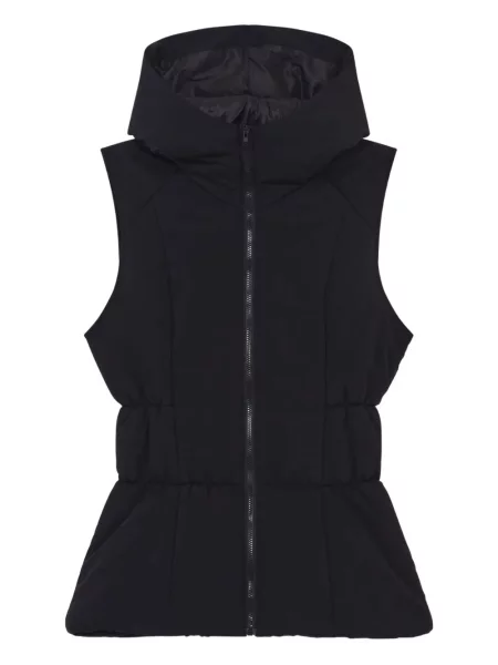 Vestă din puf Repetto cu glugă negru