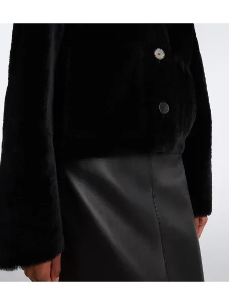 Reversibil geacă Joseph din piele de oaie negru