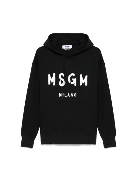 Bluza z kapturem Msgm czarna