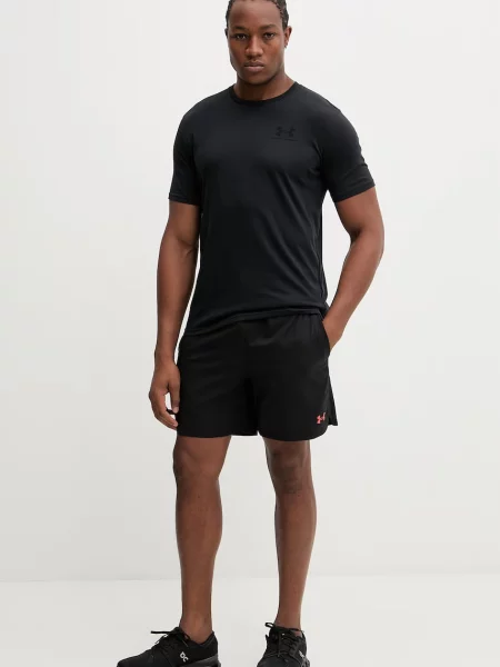 Under Armour Sportstyle Left Chest SS pánske tréningové tričko čierne