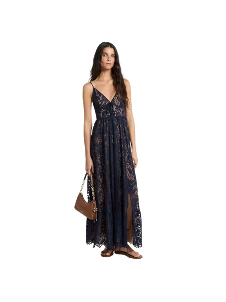 Sukienka maxi Michael Kors niebieska