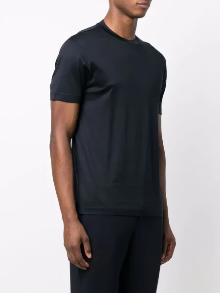 Krátký tričko Emporio Armani s autogramem modré