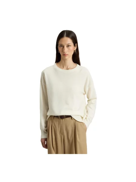 Sweter Woolrich z kapturem biały