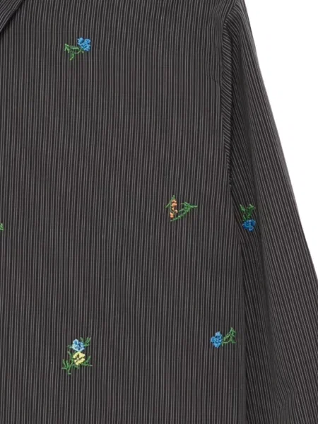 Bluză Jnby cu broderie cu model floral gri
