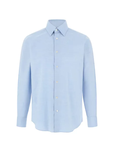 Cămașă Boggi Milano din țesătură twill albastru