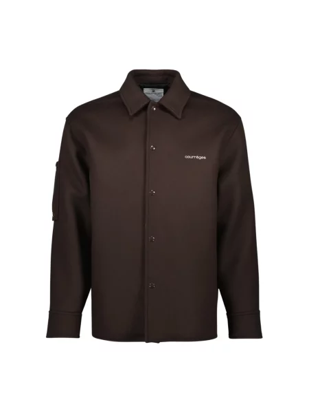 Kurtka Courreges wełniana brązowa