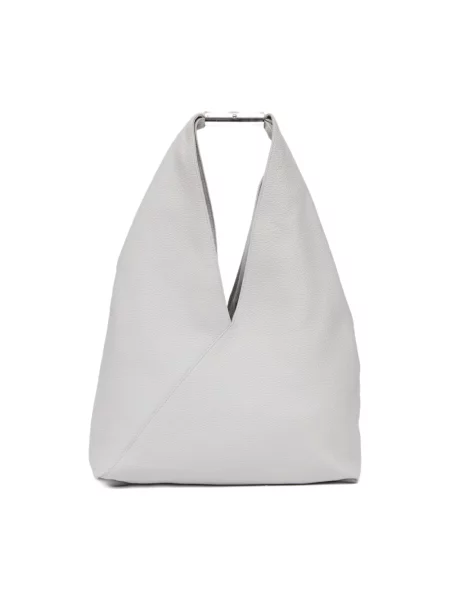 Maison Margiela torebka skórzana szara