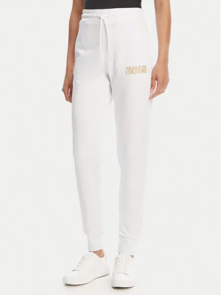 Versace Jeans Couture Teplákové kalhoty bílá