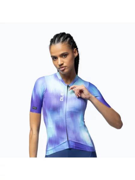 Футболка велосипедна Alé Argon light blue combo синя