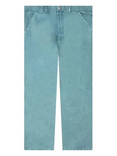 Pantaloni Awake Ny cu broderie albastru