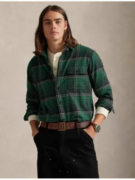 POLO RALPH LAUREN Cămașă verde