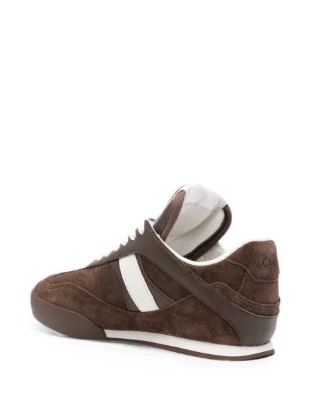 Sneakerși Chloé din piele de căprioară maro