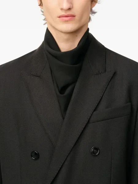 Palton Ami Paris de lână negru