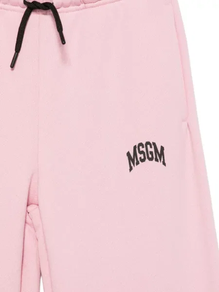 Dětské kalhoty Msgm růžové
