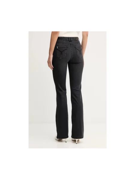Jeansy Patrizia Pepe z logo czarne