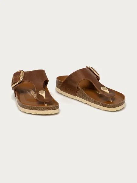 Kožené žabky Birkenstock Gizeh Big Buckle hnedá
