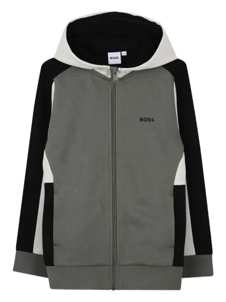 Bluza z kapturem dziecięca Bosswear zielona