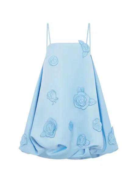 Rochie mini Leo Lin cu model floral de costum mini albastru