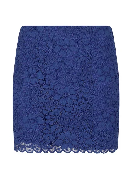 Suknja Gianluca Capannolo s čipkom plava