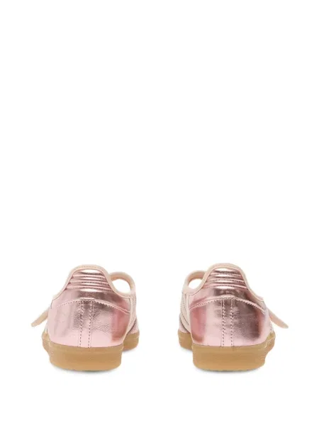Balerini Adidas din piele cu model piele de șarpe maro